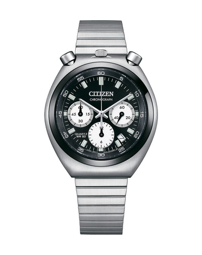 Citizen Bullhead Stainless Steel Black Dial Watch AN3660- 81E