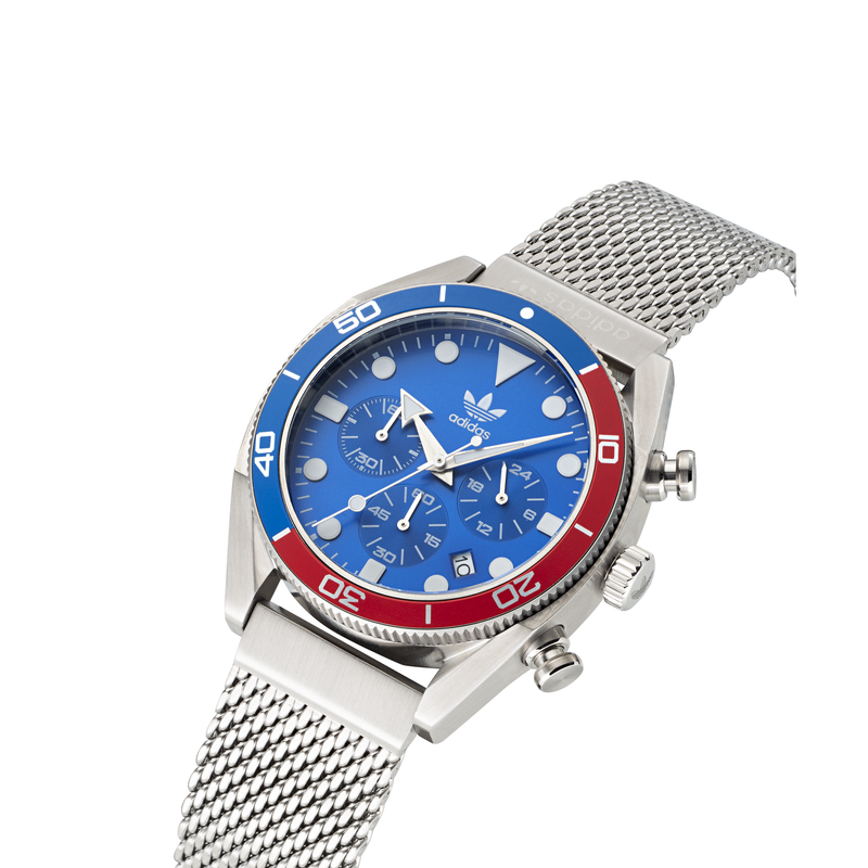 Adidas Edition Two Chronograph Blue Dial Watch AOFH22500