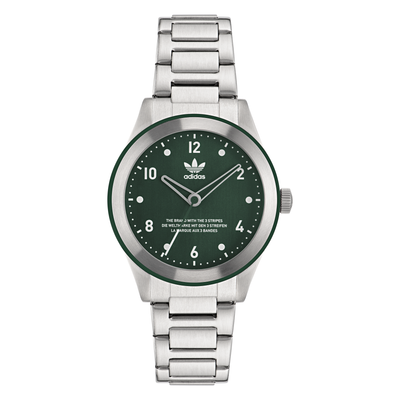 Adidas Code Three 40mm Green Dial Watch AOSY22520