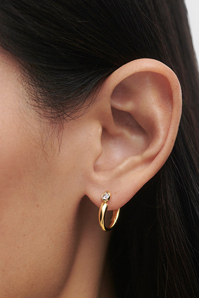 PDPAOLA Becca Hoop Earrings