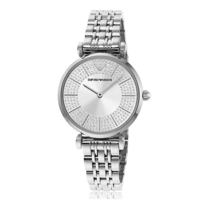 Emporio Armani Women's Silver Stainless Steel Watch AR11445