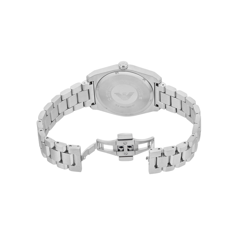 Emporio Armani Three-Hand Date Green Dial Stainless Steel Watch AR11621