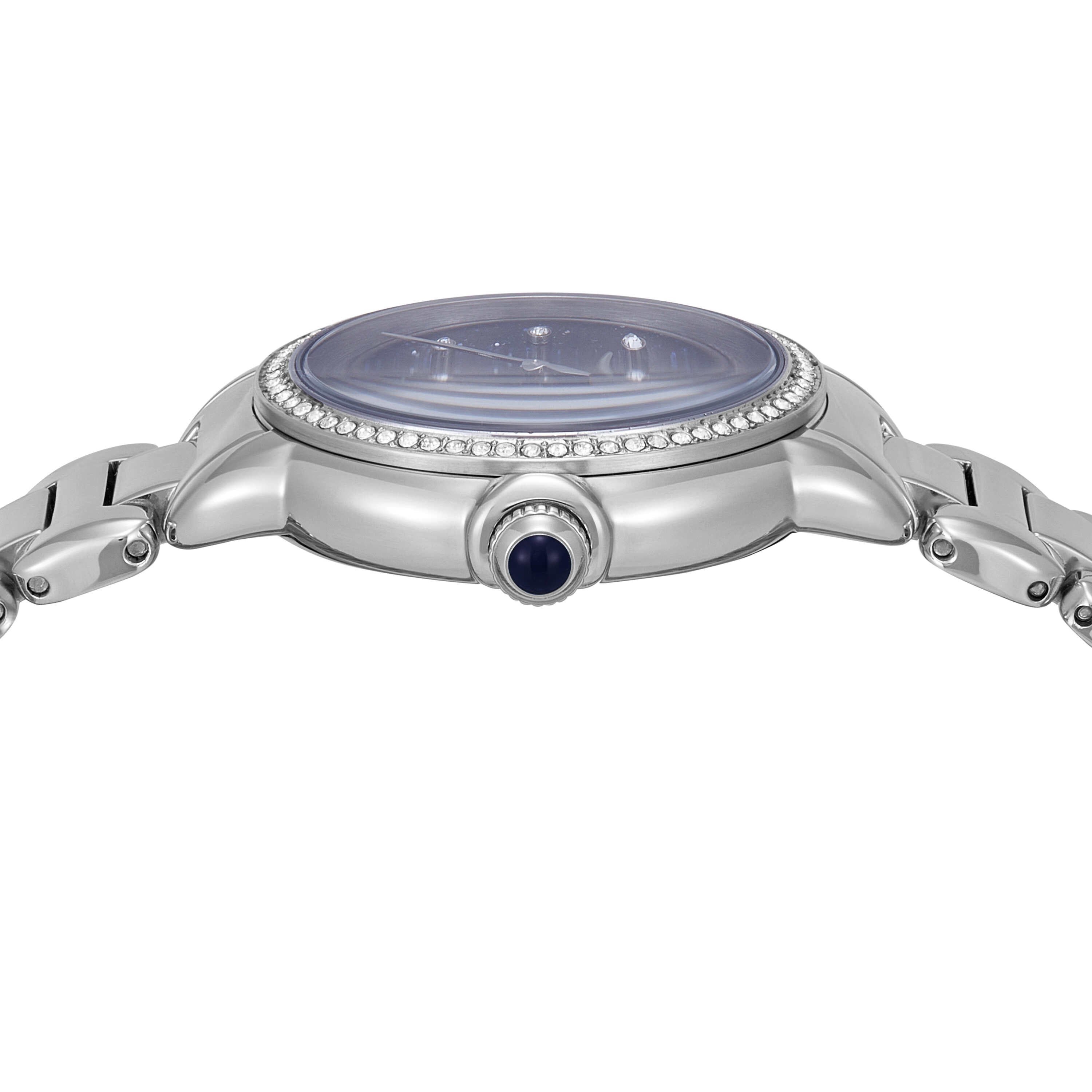 Armani Three-Hand Silver Stainless Steel Blue Dial Watch AR11630