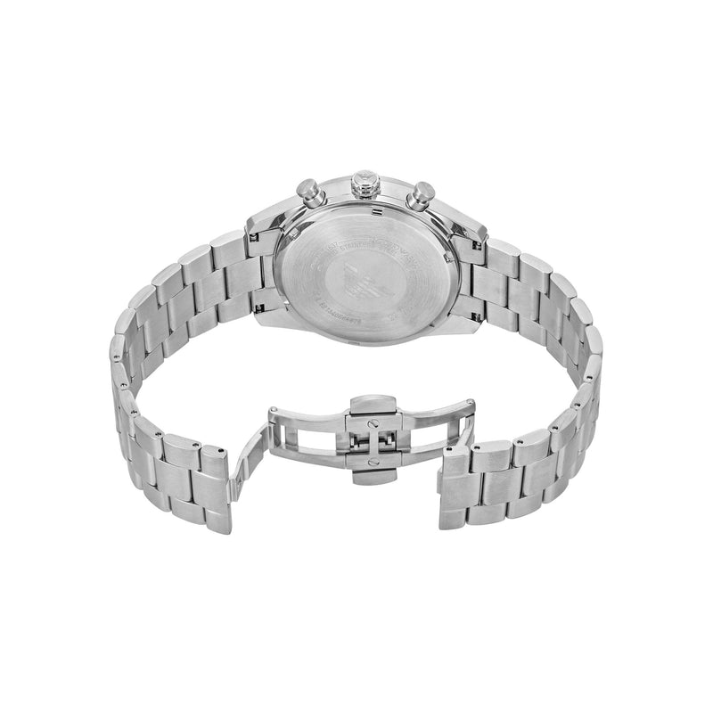 Emporio Armani Silver Chronograph Stainless Steel Watch AR11637