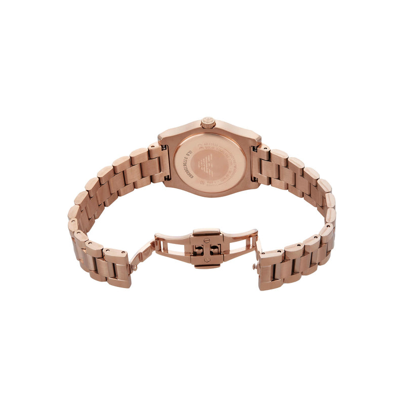 Emporio Armani Rose Gold Stainless Steel Elegant Watch AR11639