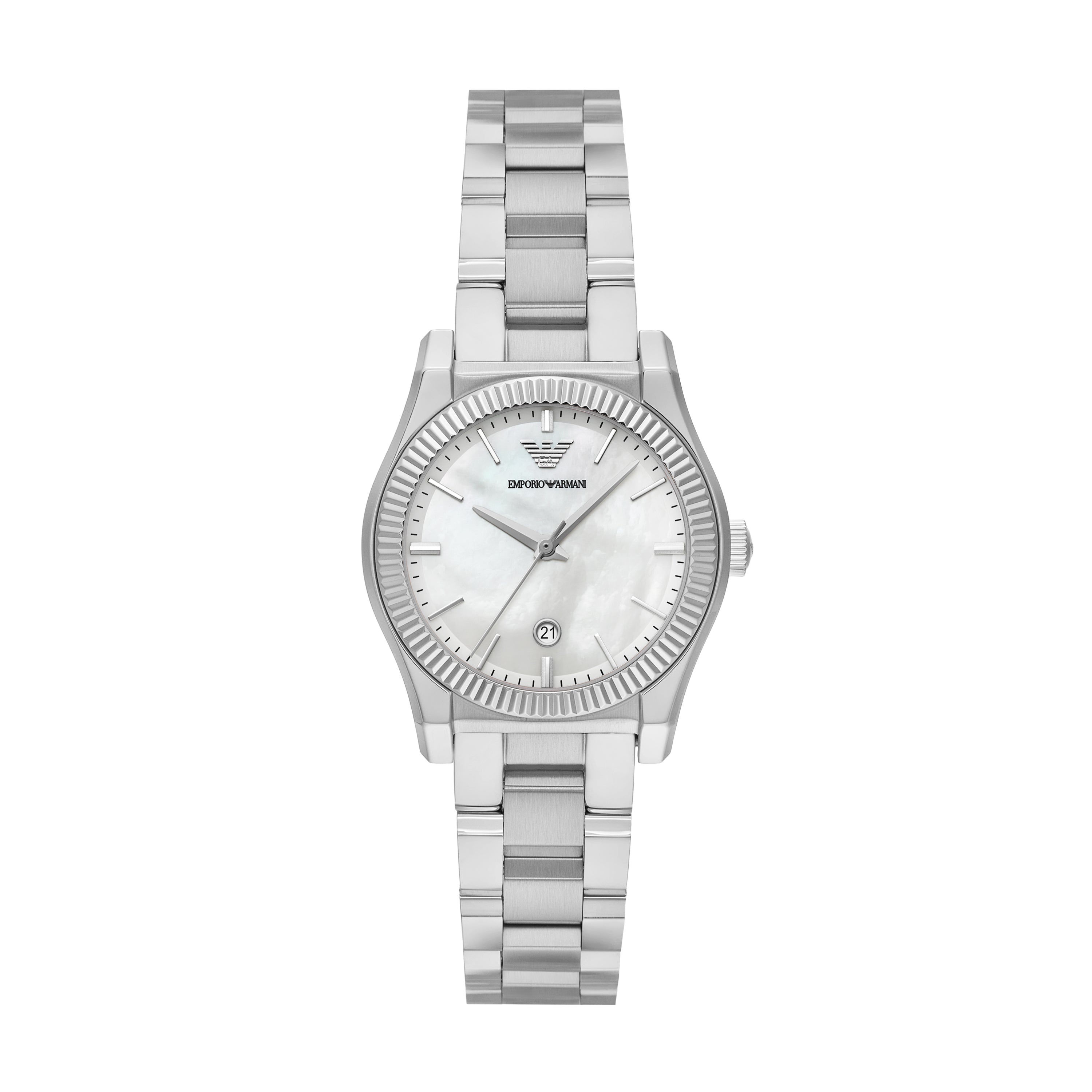 Emporio Armani Three Hand Stainless Steel Watch AR11723