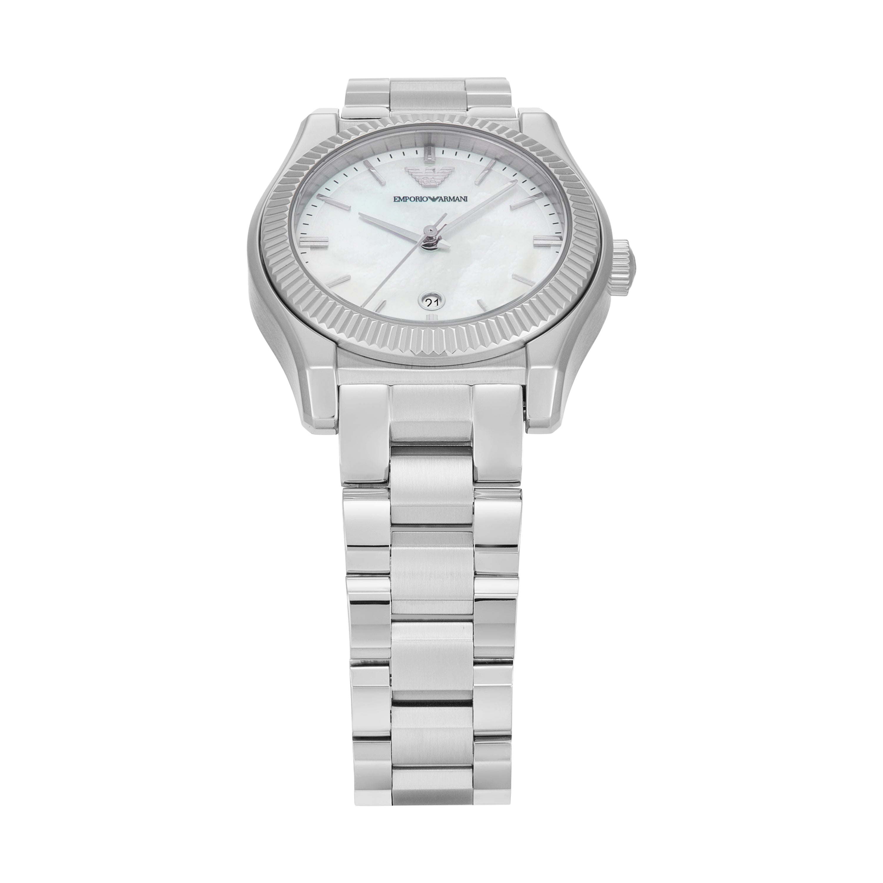 Emporio Armani Three Hand Stainless Steel Watch AR11723