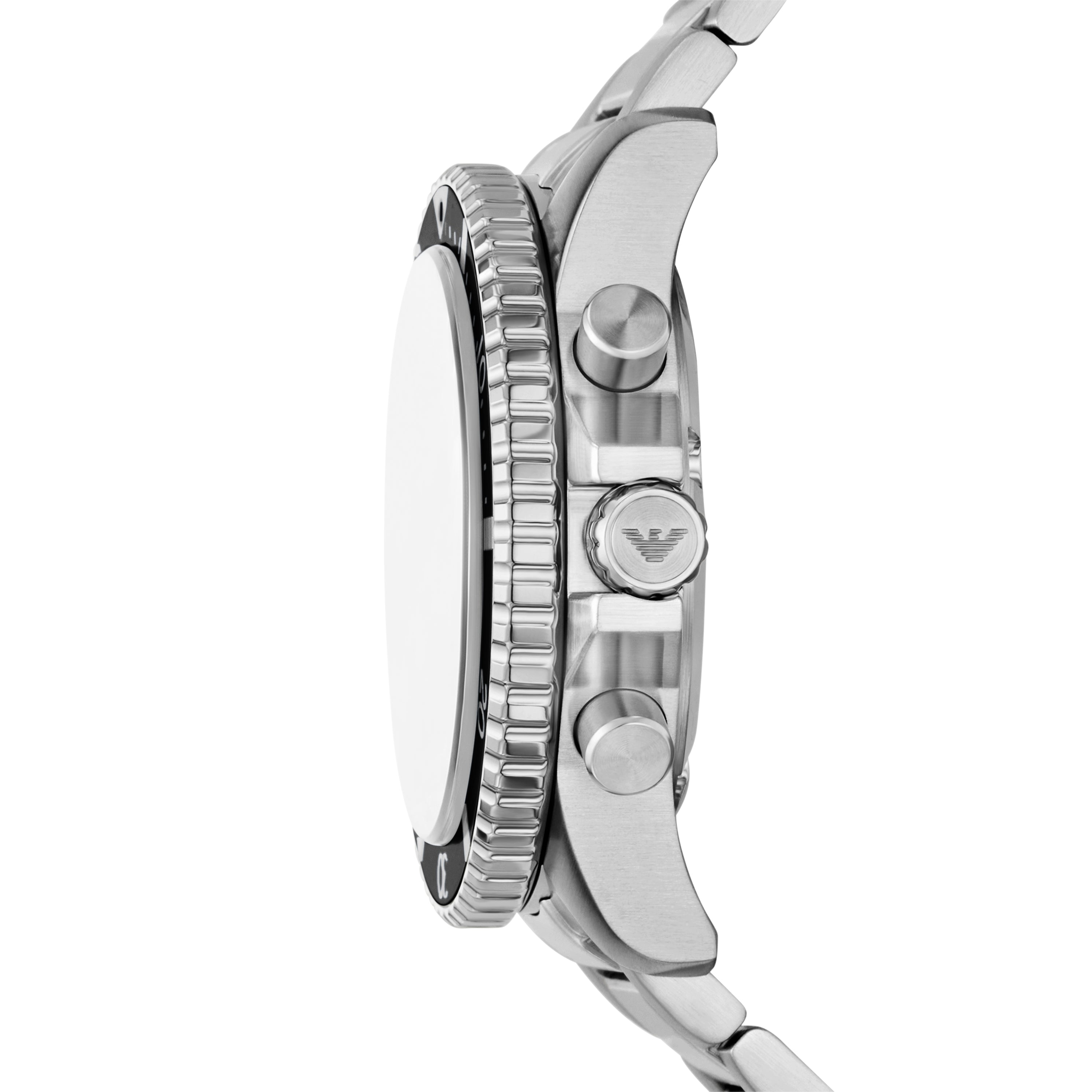 Emporio Armani Black Dial Stainless Steel Watch AR11739