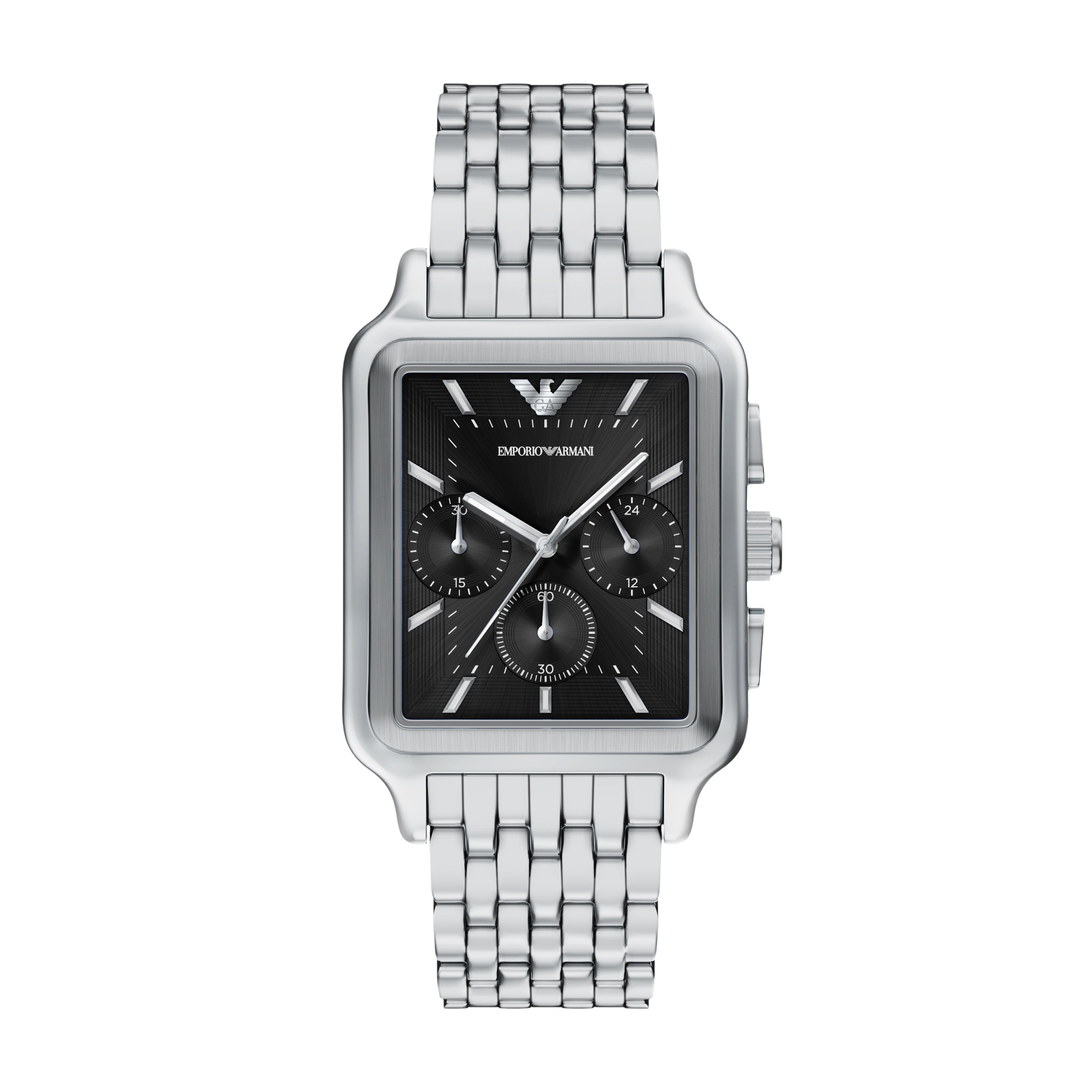 Emporio Armani Black Dial Stainless Steel Watch AR11751