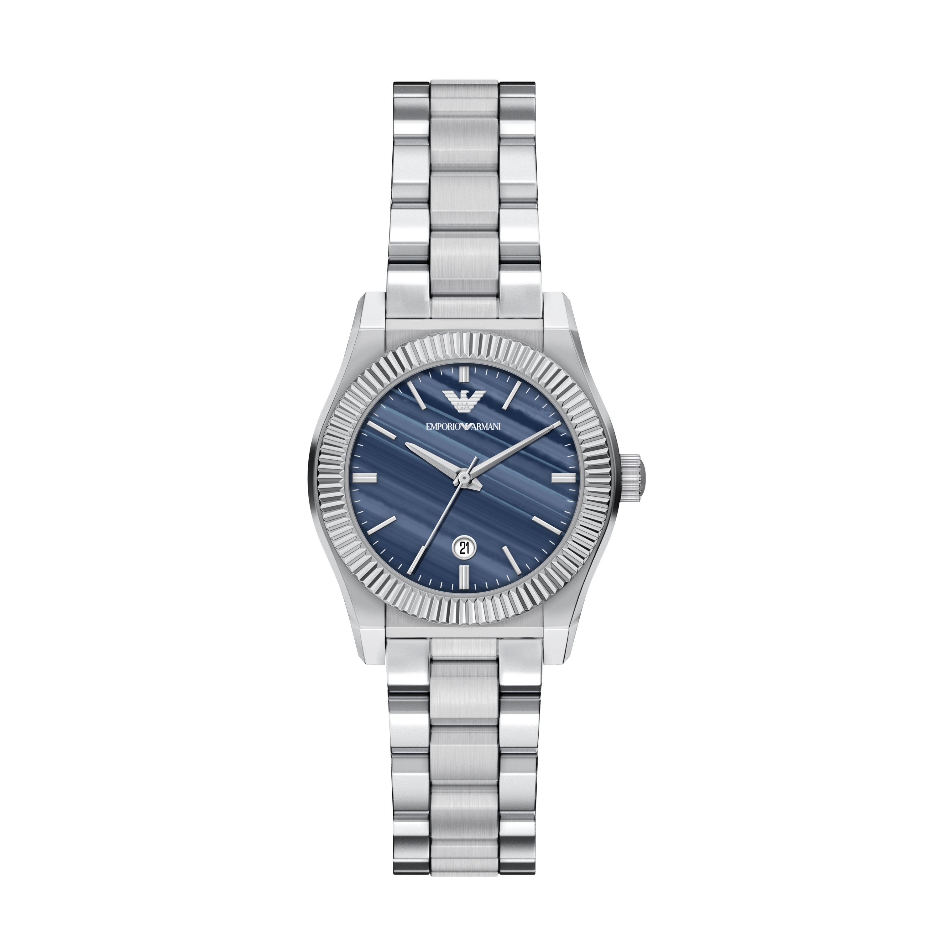 Emporio Armani Blue Dial Stainless Steel Watch AR11760