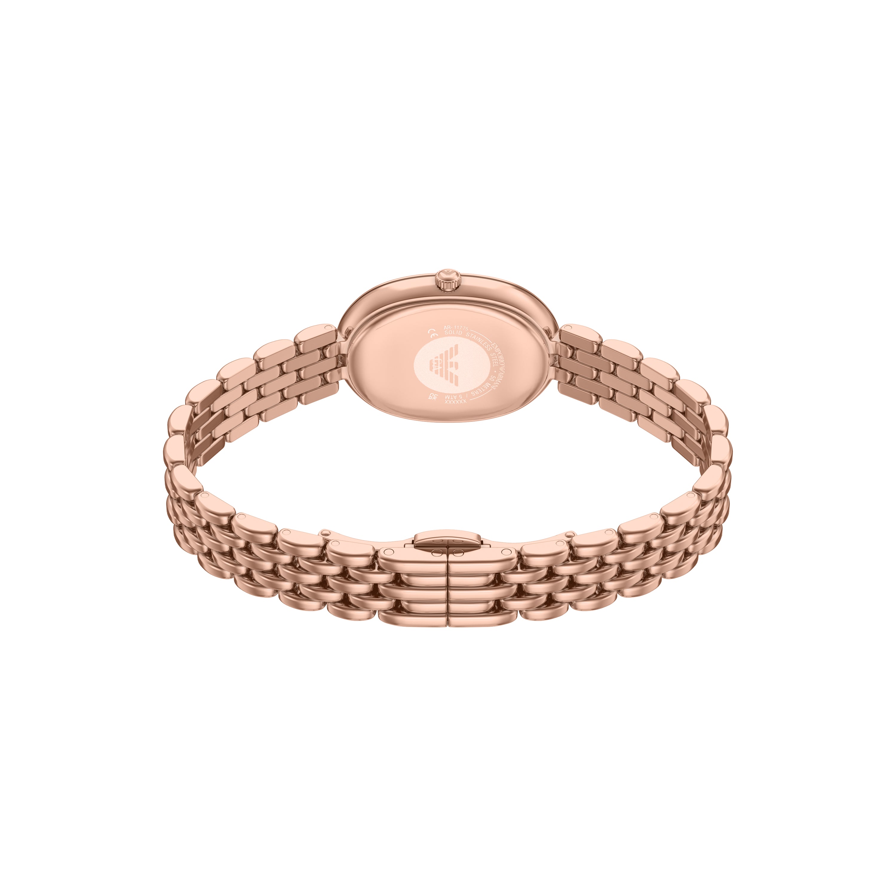 Emporio Armani White Dial Rose Gold 34 mm Women's Watch AR11775