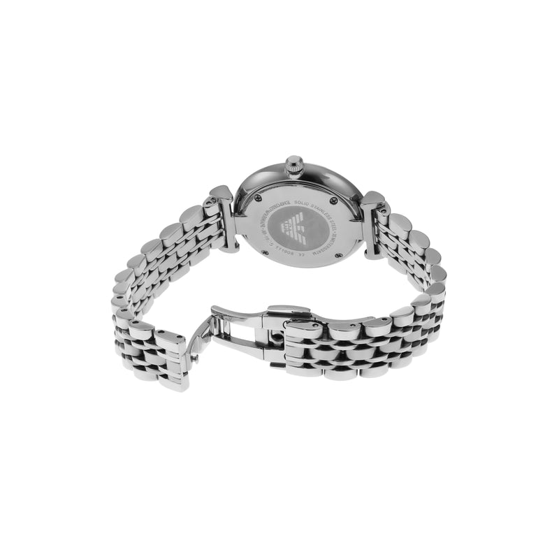Emporio Armani Silver Glamour Stainless Steel Women's Watch AR1925