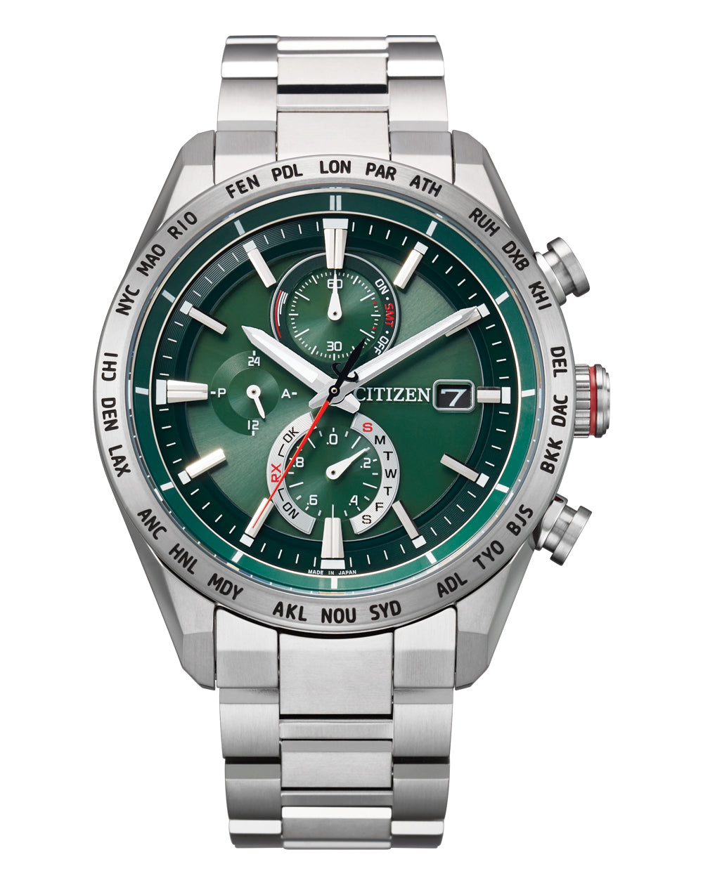 Citizen Attesa Radio Controlled Eco-Drive Titanium Watch AT8181-63W