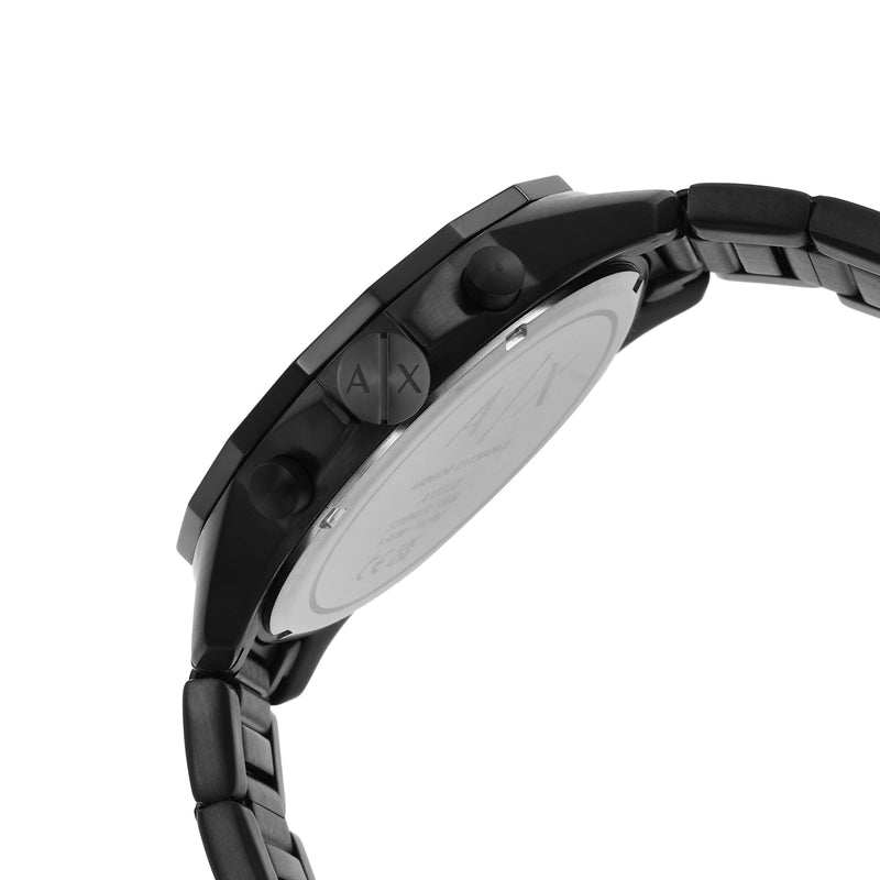 Armani Timeless Black Stainless Steel Chronograph Watch AX1722