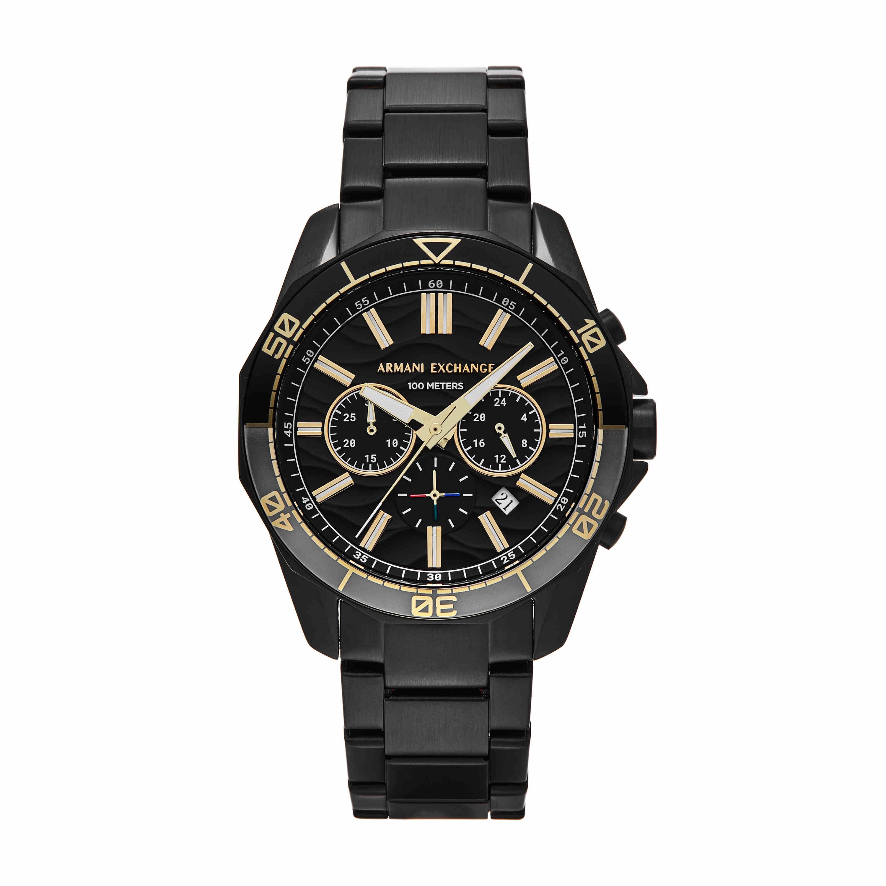 Armani Exchange Chronograph Black Dial Stainless Steel Watch AX1963
