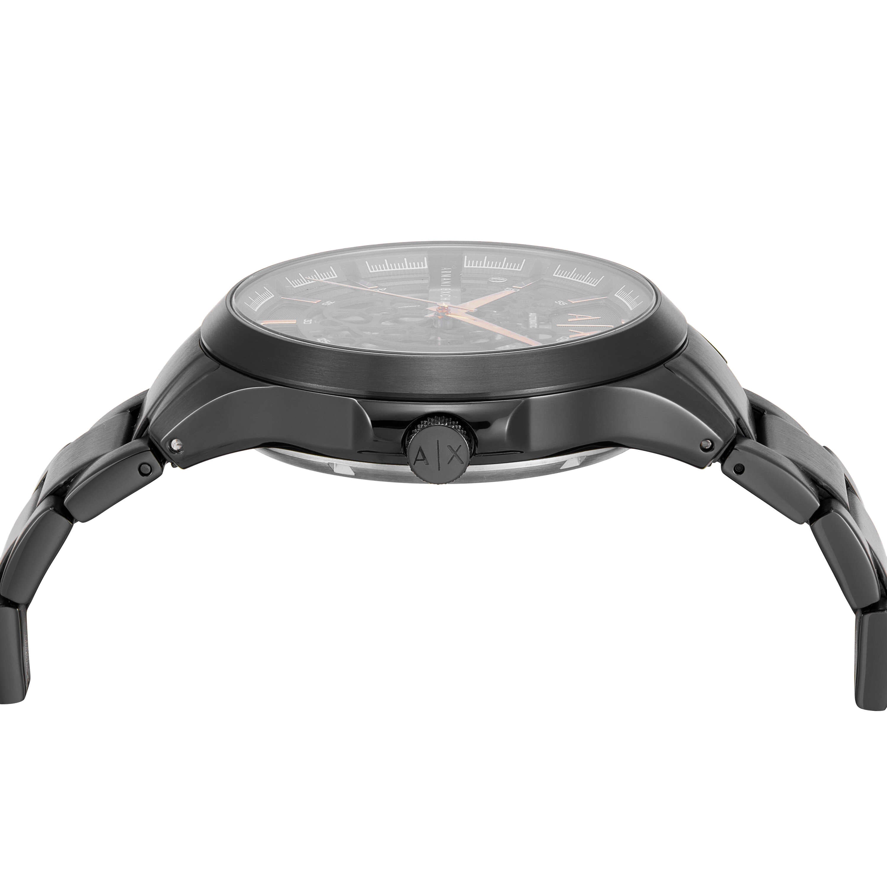 Armani Exchange Automatic Gunmetal Stainless Steel Watch AX2458