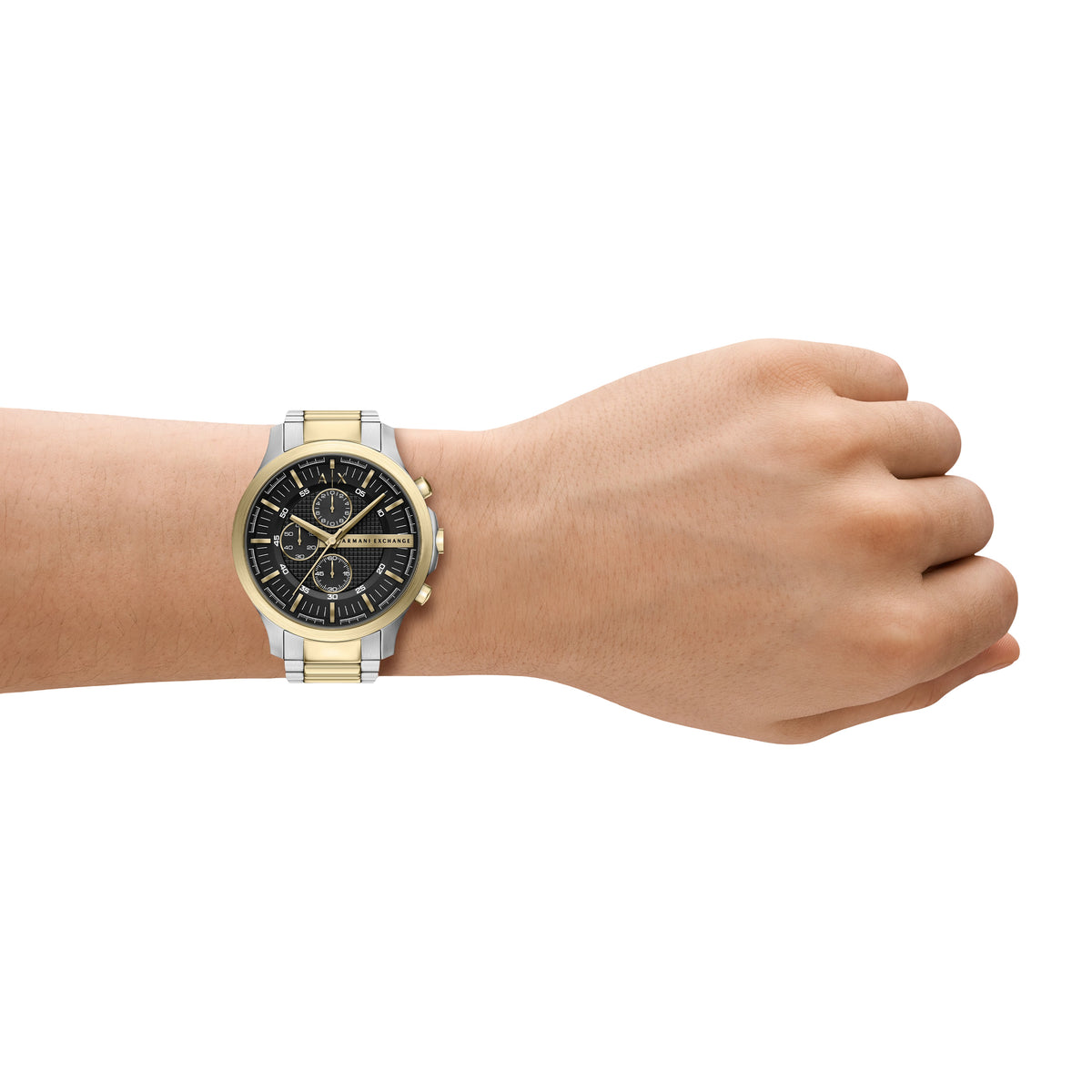 Armani Exchange Hampton Chronograph Two-Tone AX2470 on the wrist