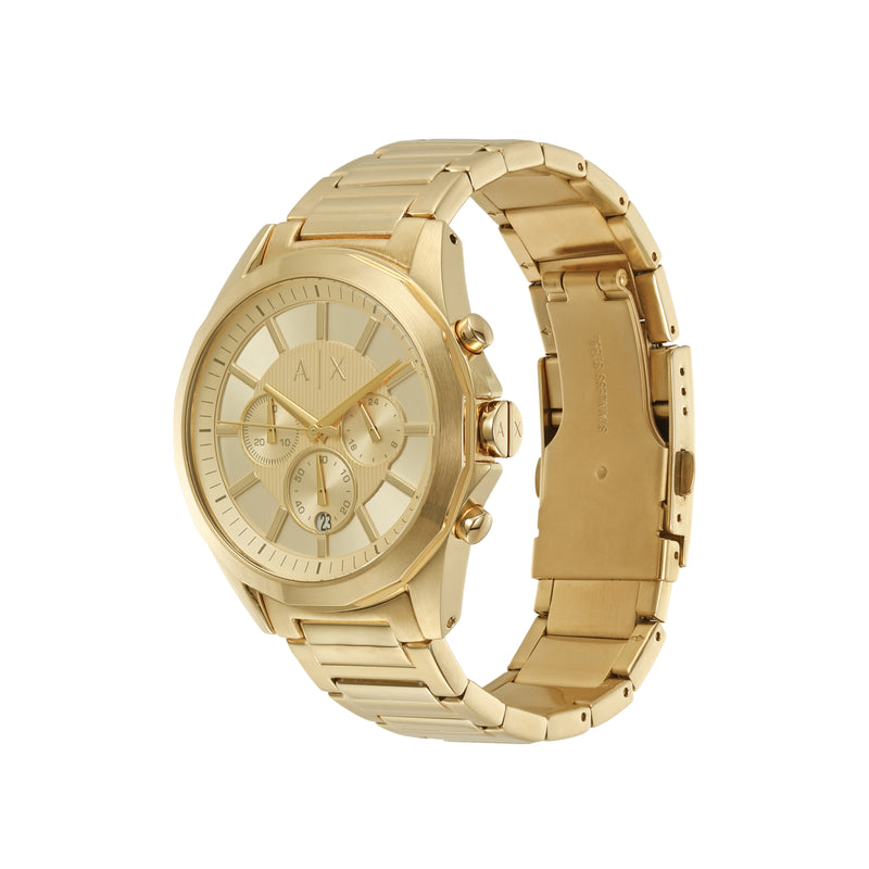 Armani Drexler Luxurious Gold Stainless Steel Timepiece AX2602