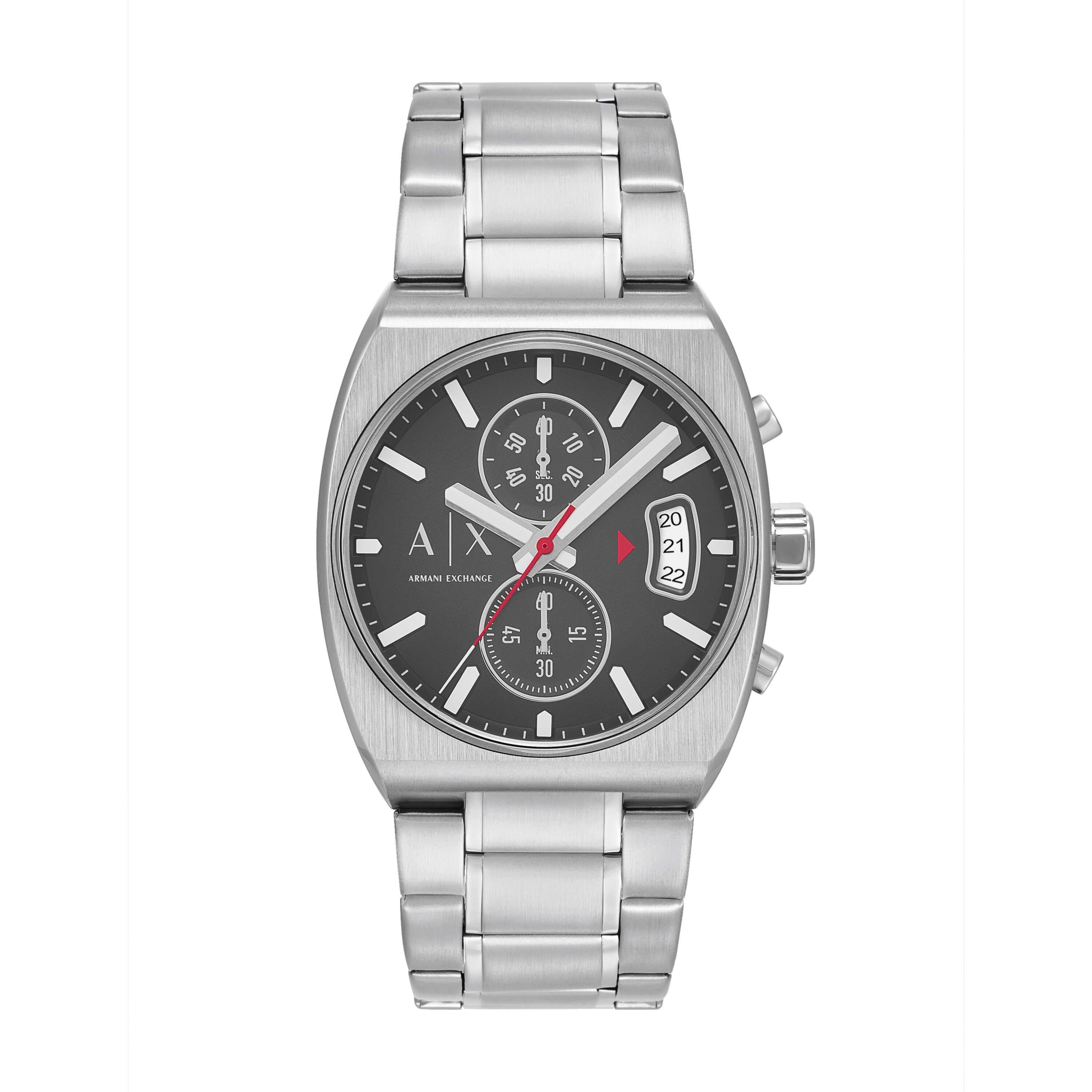 Armani Exchange Chronograph Stainless Steel Grey Dial Watch AX2820