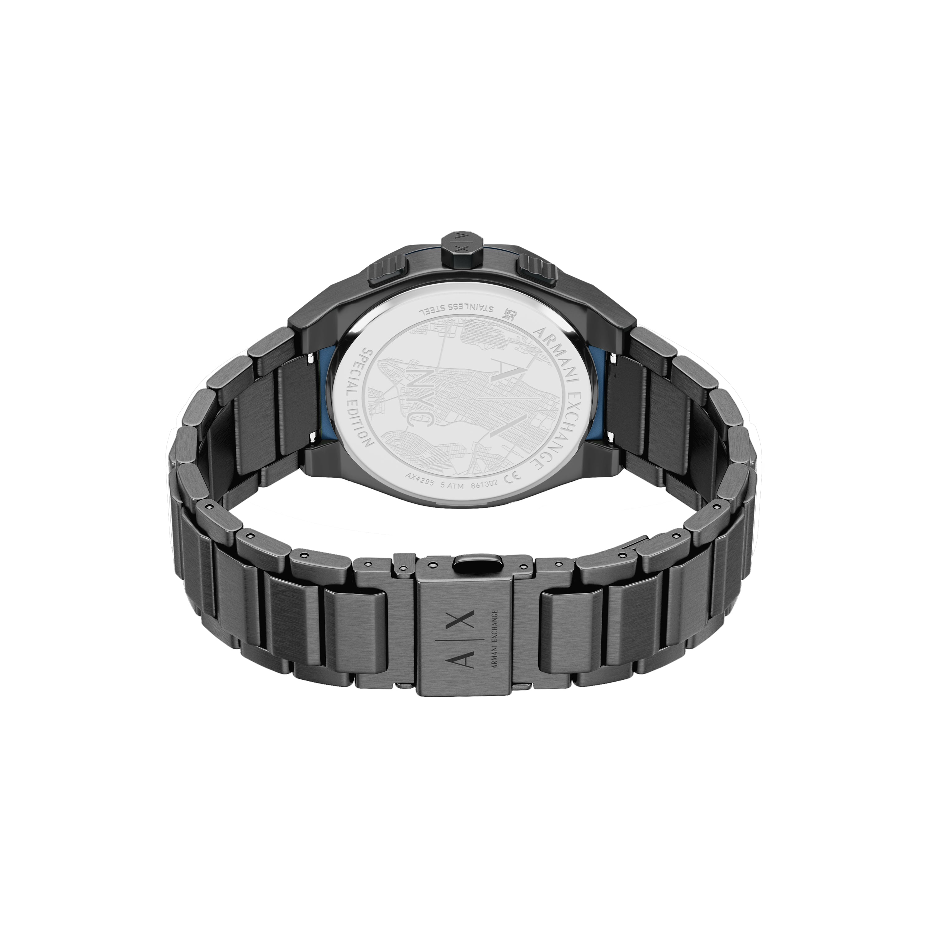 Armani Exchange Sync NYC Chronograph Gunmetal Stainless Steel Watch AX4295