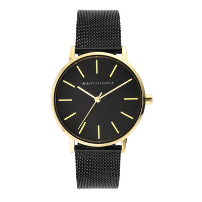 Armani Sophisticated Black Mesh Wristwatch for Modern Elegance AX5548