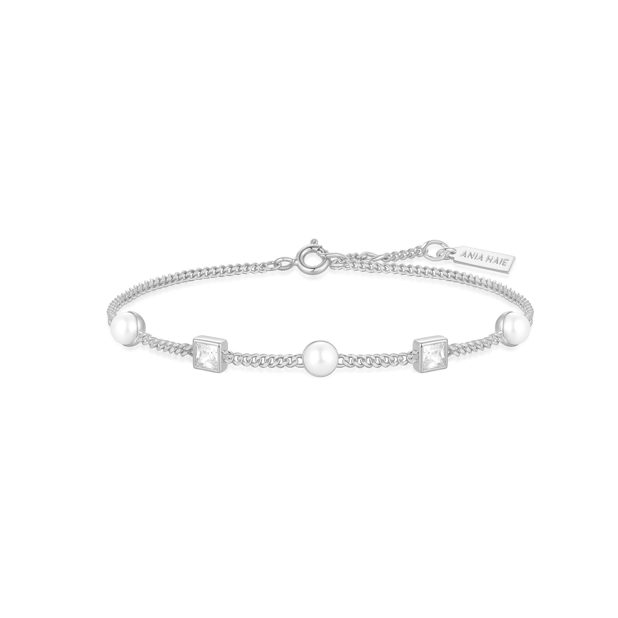 Ania Haie Silver Pearl Bracelet Modern Luxury Affordable Jewelry