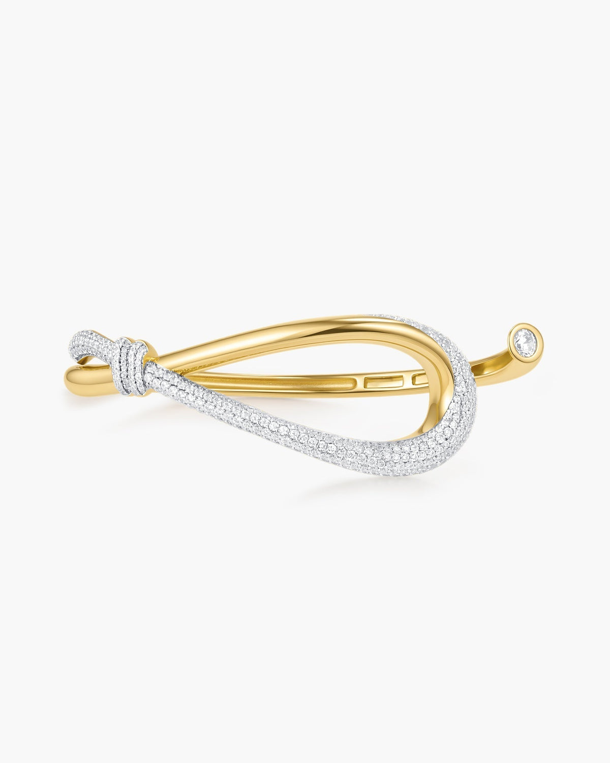 Ania Haie Gold Pave Knot Cuff Bracelet B077-04G B077-04G front packshot