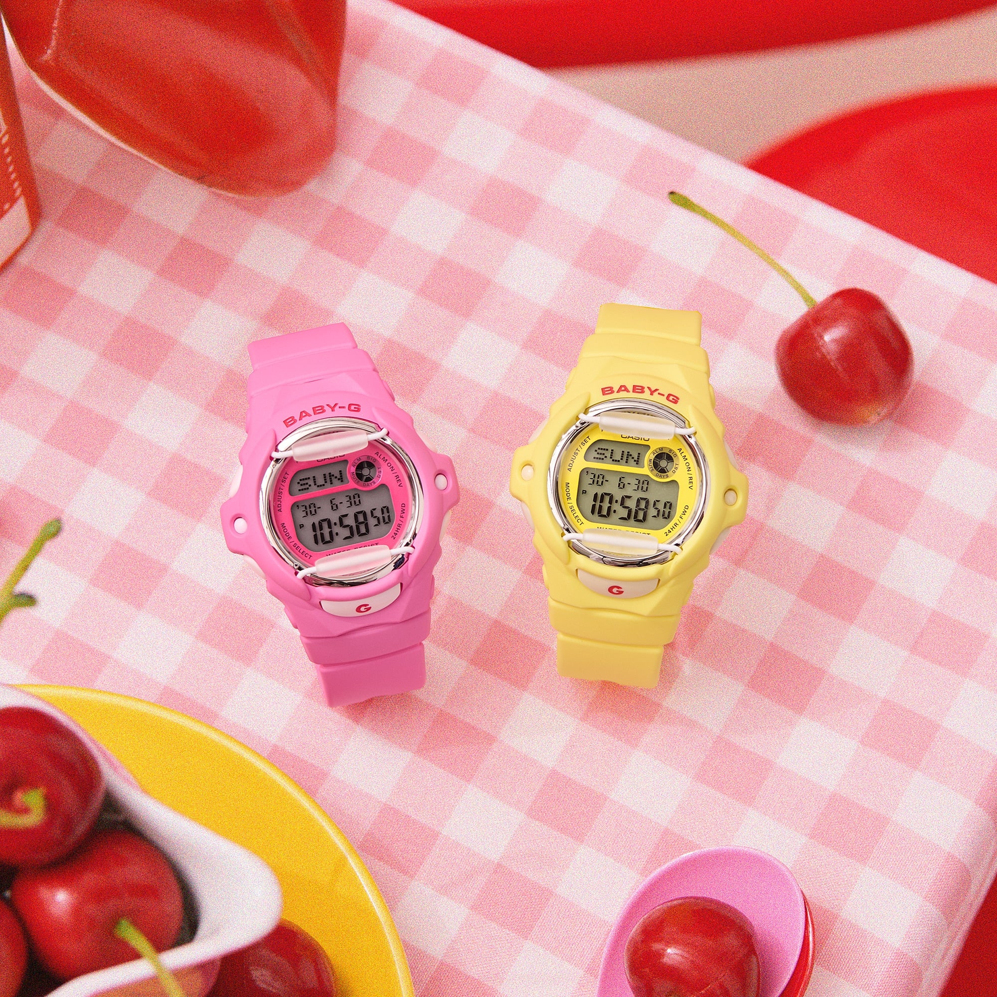 Baby-G BG-169 Series Pink Dial Pink Resin Band Watch BG169CH-4D