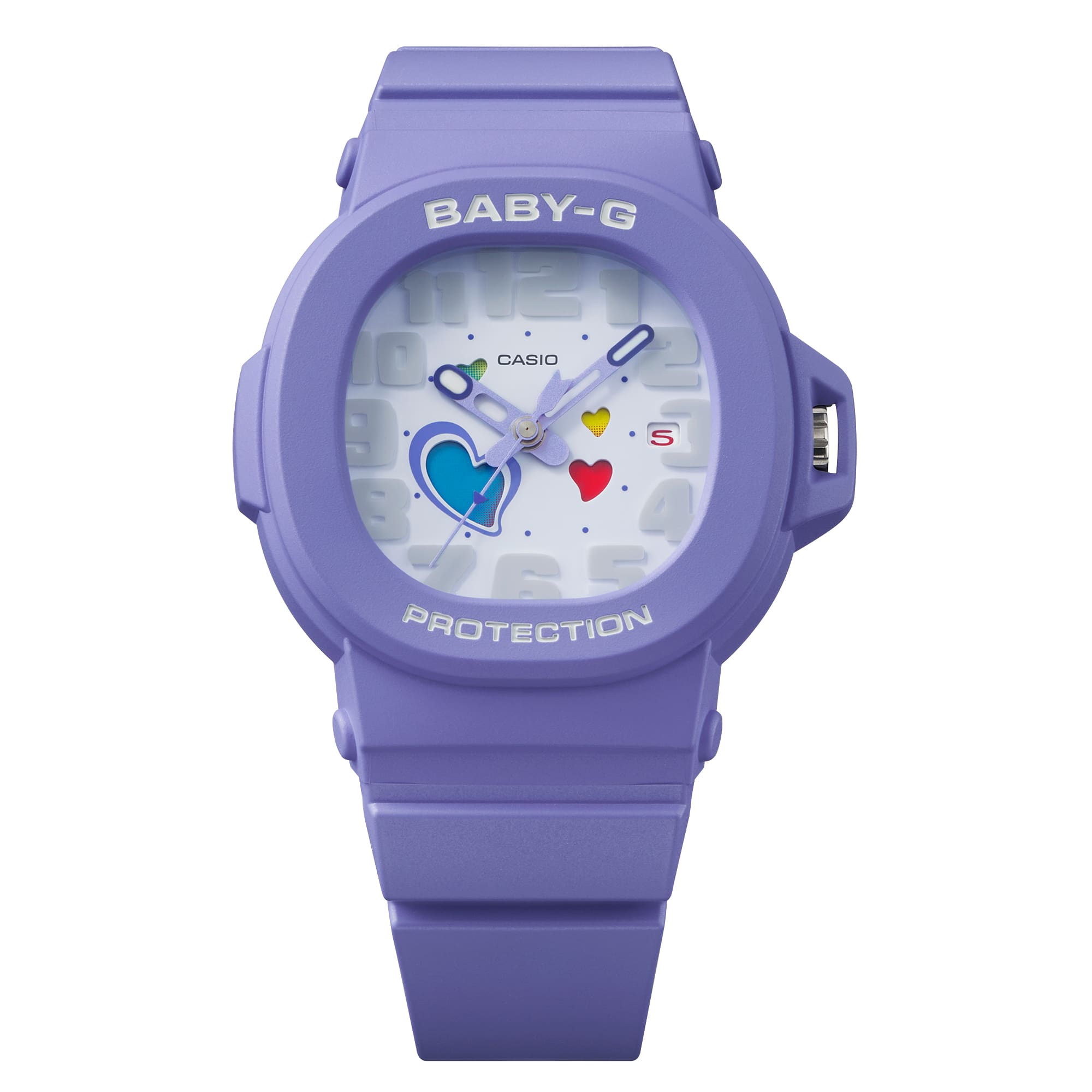 Baby-G Analog Space Pop Dial Purple Resin Band Watch BGA10D-6A