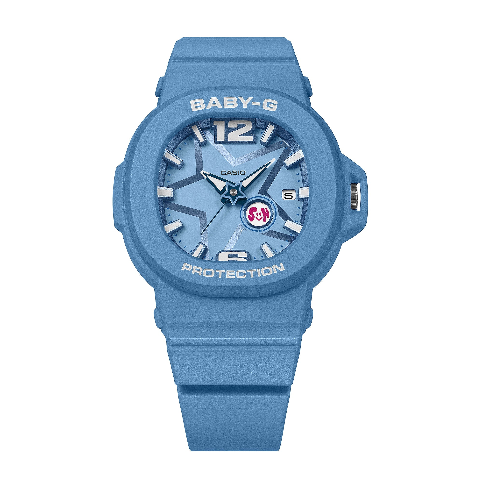 Baby-G Analog Space Pop Dial Blue Resin Band Watch BGA10D-2A2