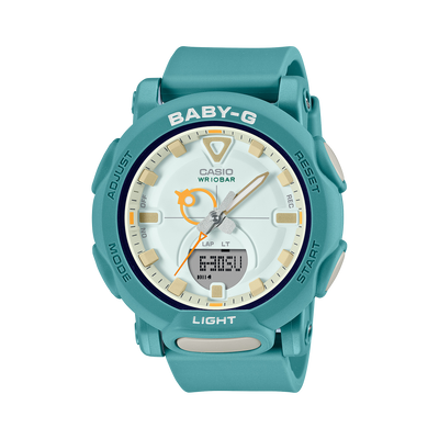 BABY-G DUO Retro Pop Green Resin Band Watch BGA310RP-3A