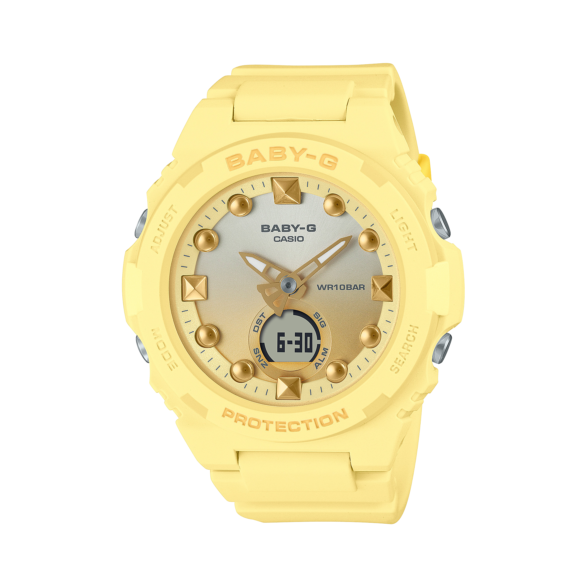BABY-G Yellow Resin Band Womens Watch BGA320-9A