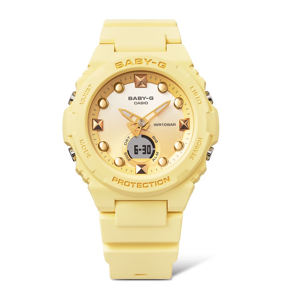 BABY-G Yellow Resin Band Womens Watch BGA320-9A