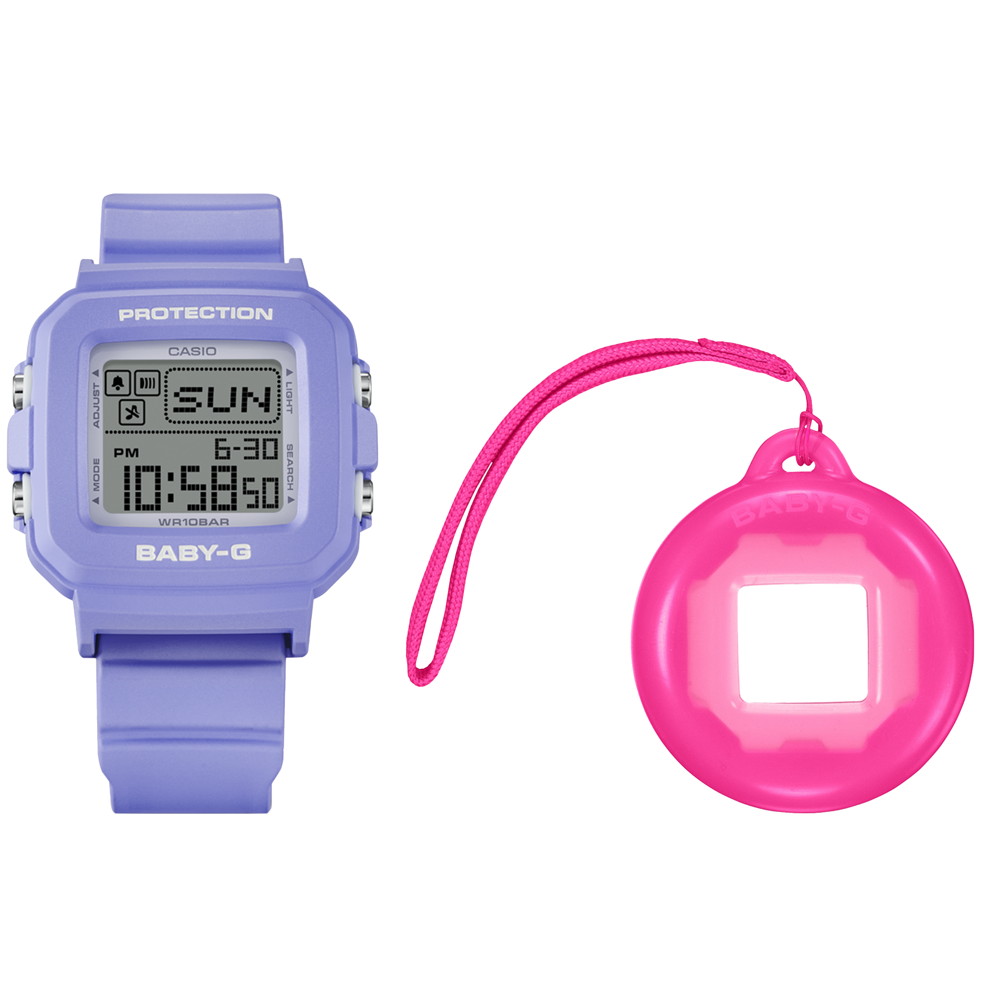 Baby-G Digital Purple Resin Band Watch BGD10K-6D