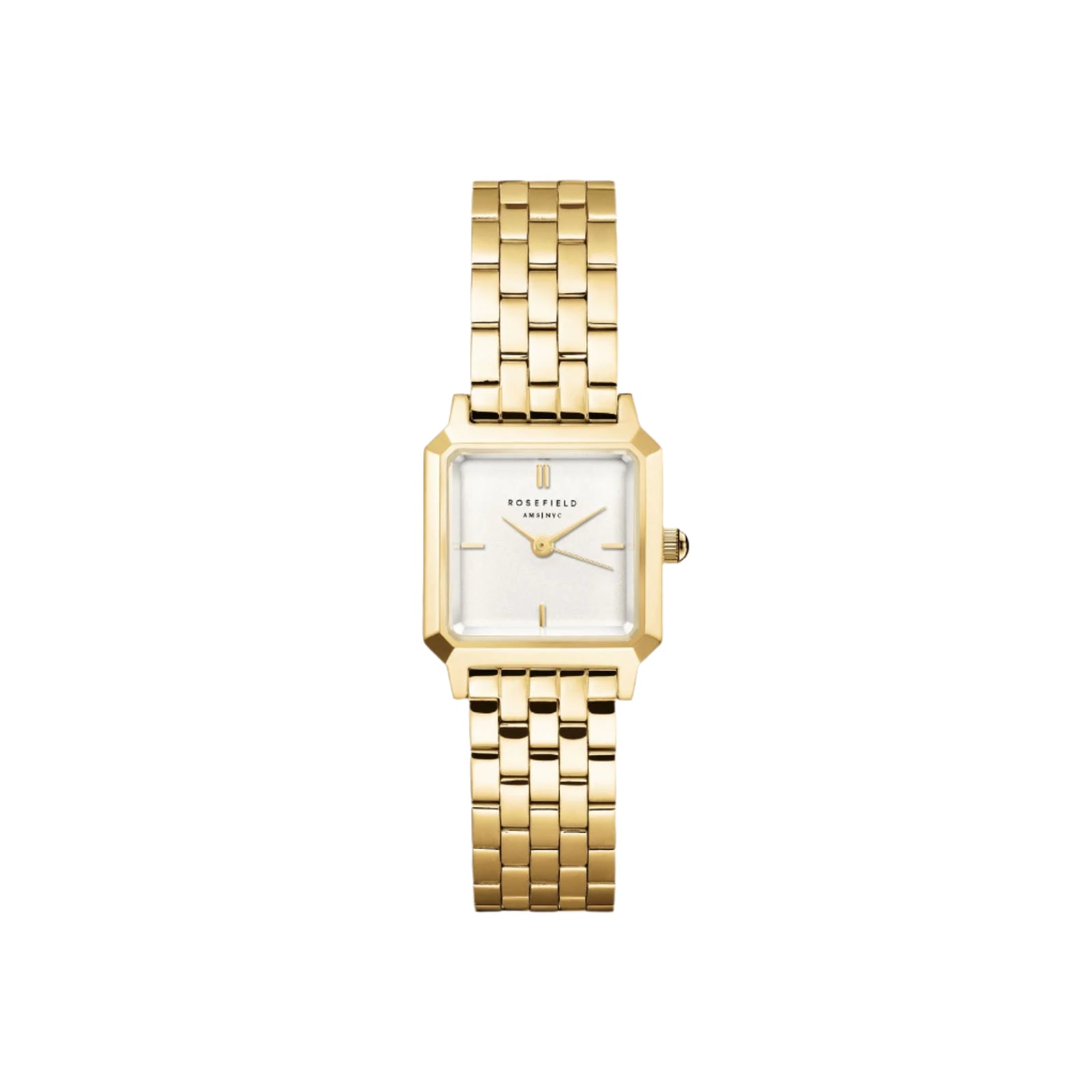 Rosefield Boxelle White Dial Stainless Steel Watch BWGSG-B01