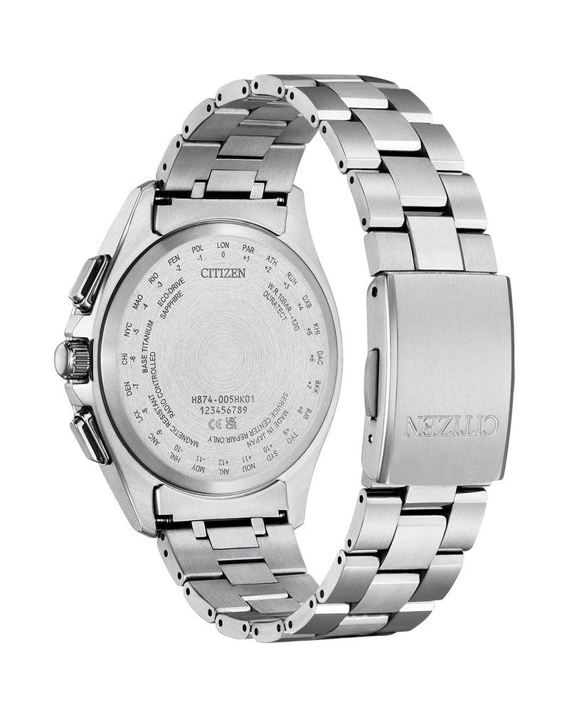 Citizen Attesa Radio Controlled Eco-Drive Titanium Watch BY1001-66E