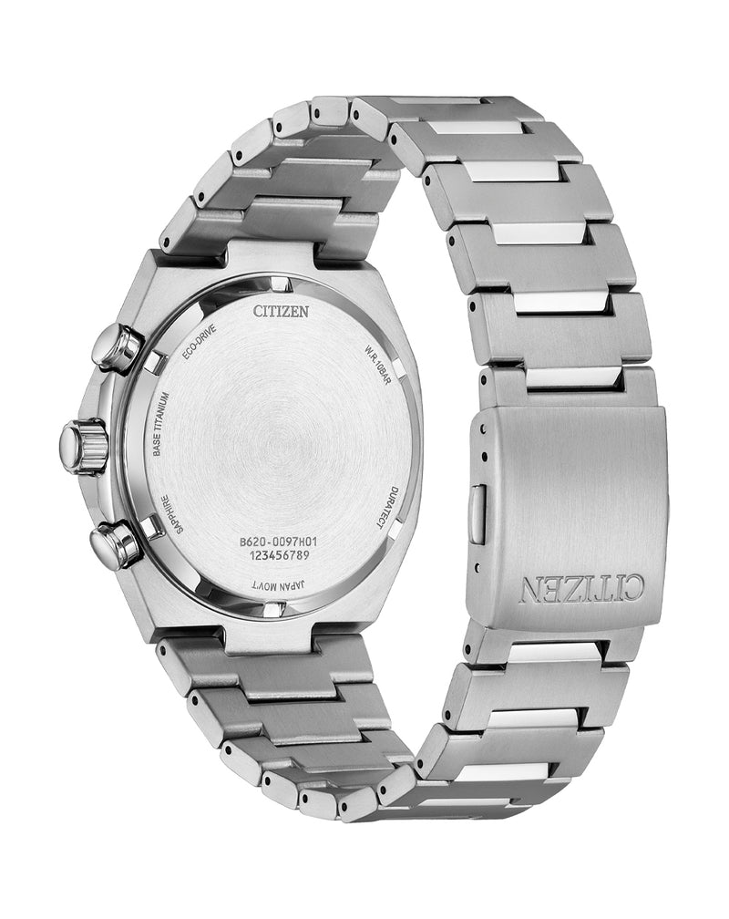 Citizen Eco-Drive Zenshin Chrono Blue Dial Stainless Steel Watch CA4610-85M