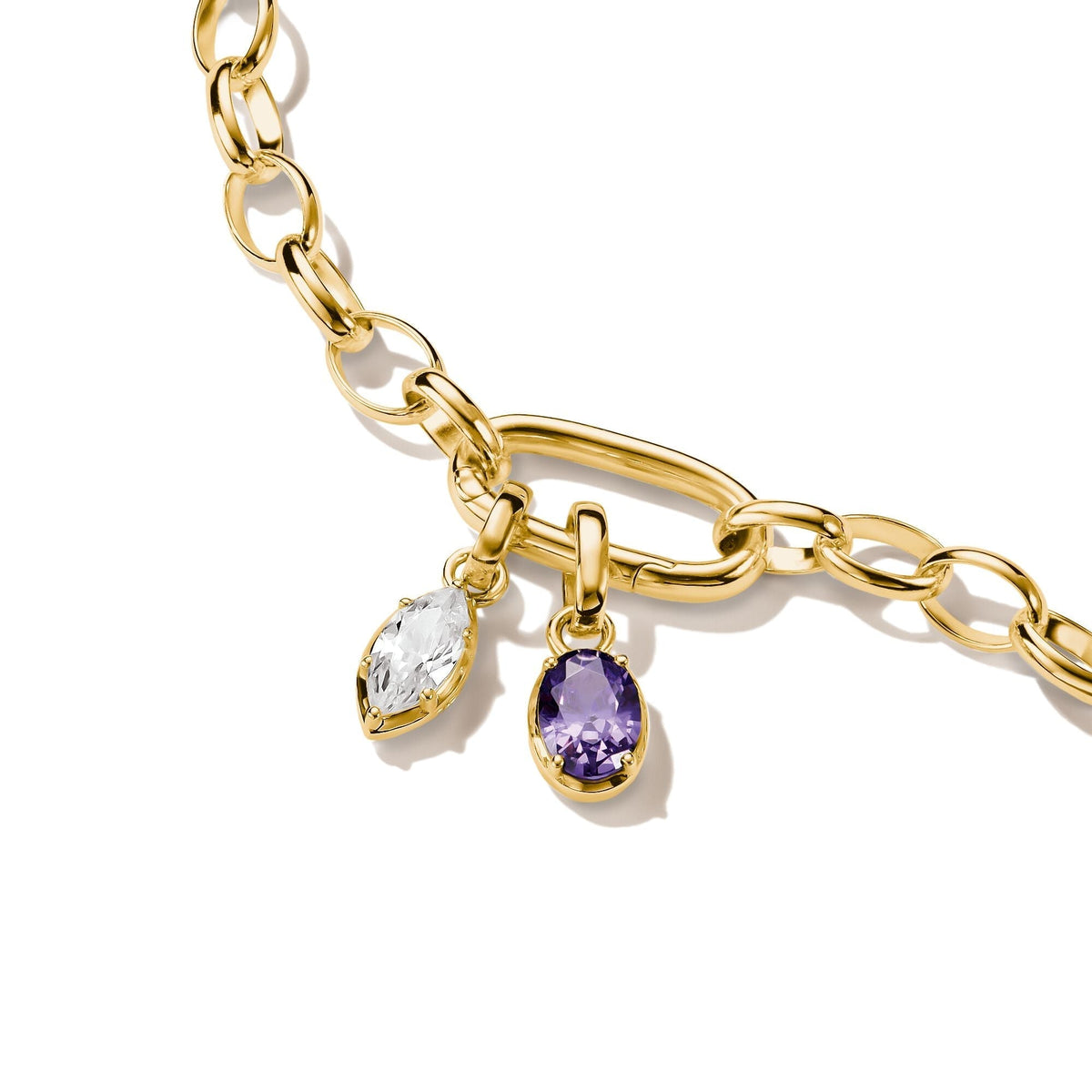 Thomas Sabo Gold-Plated February Birthstone Charm CCC1330MY CCC1330MY view 2