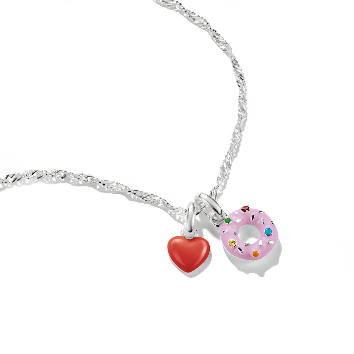 Thomas Sabo Silver-Plated Donut Charm with Colourful Stones CCC1367M CCC1367M view 2