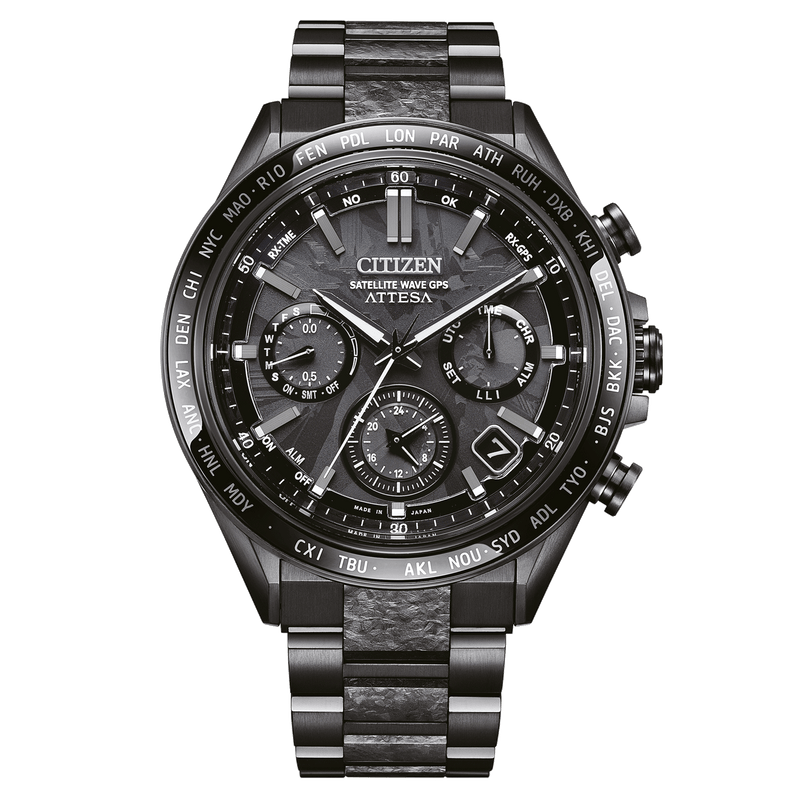 Citizen Attesa Satellite Wave Limited Edition Black Dial Stainless Steel Watch CC4067-66E