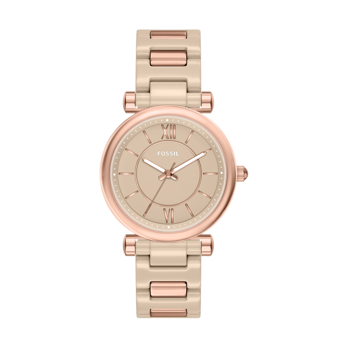 Fossil Carlie Salted Caramel Ceramic CE1141 front packshot