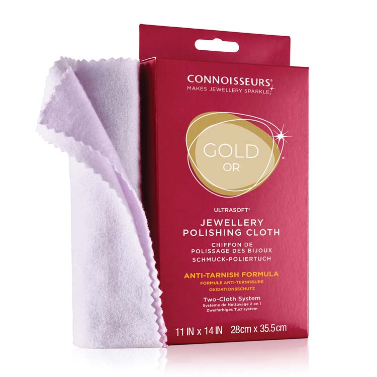 Connoisseurs UltraSoftÂ® Gold Jewellery Polishing Cloth