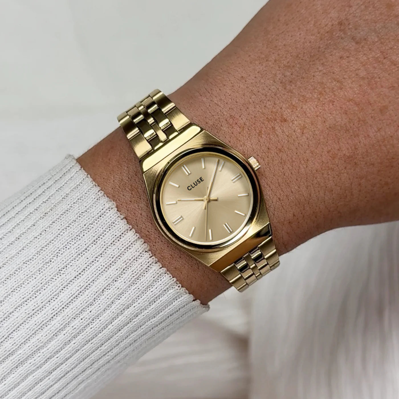 CLUSE Retro 70's Mini Stainless Steel Full Gold Women's Watch CW16302