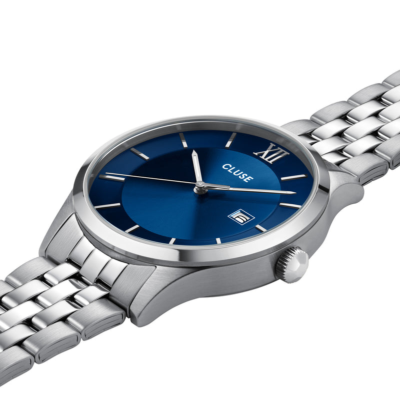 CLUSE Mens Aravis Blue Steel Link Watch CW22701