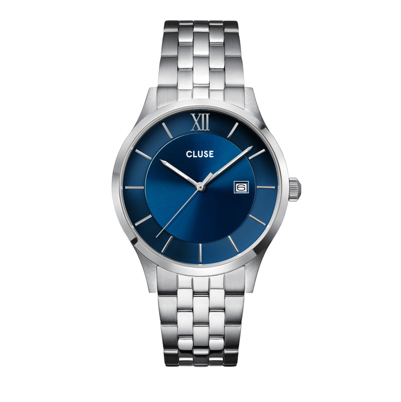CLUSE Mens Aravis Blue Steel Link Watch CW22701