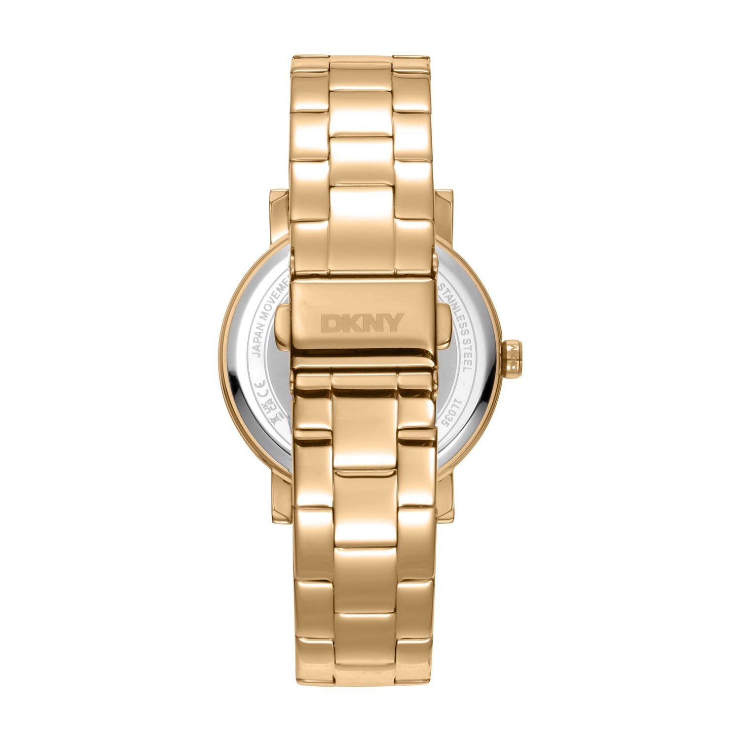 DKNY Soho Gold Stainless Steel Womens Watch 36mm Modern Elegance