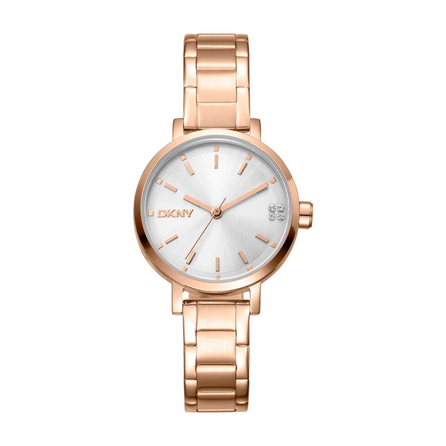 DKNY Urban Soho Glitz Rose Gold Stainless Steel Womens Watch 30mm