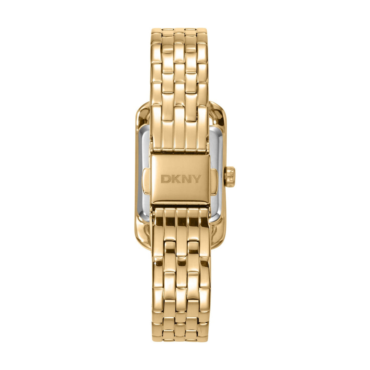 DKNY Signature Shape Gold 20x33mm Silver Dial Womens Watch DK1L117M0035