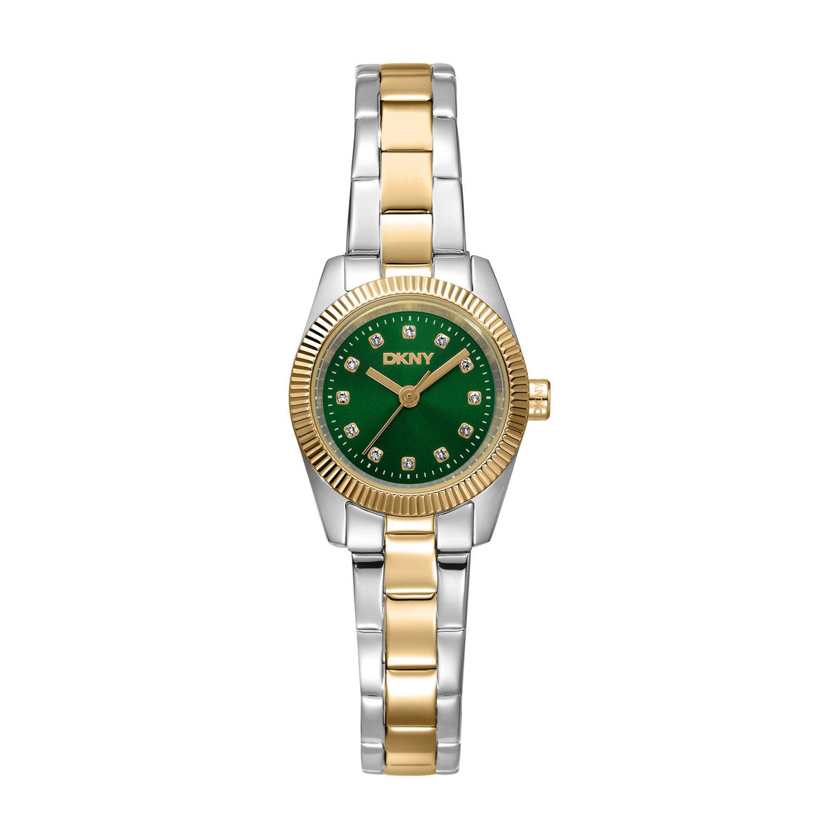 DKNY Mini Two-Tone 23mm Green Dial Womens Watch DK1L125M0055
