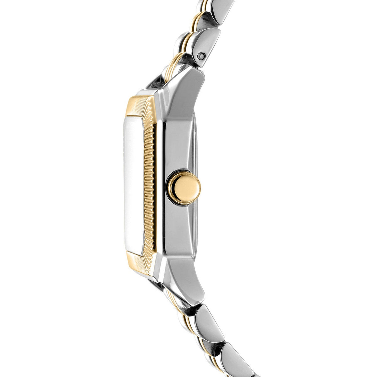 DKNY Signature Shape Two-Tone 27x34mm Green Dial Womens Watch DK1L154M0095